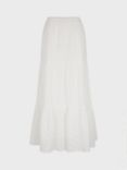 Gerard Darel Brooke Tiered Cotton Maxi Skirt, White