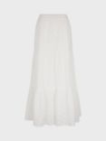 Gerard Darel Brooke Tiered Cotton Maxi Skirt, White