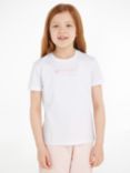 Tommy Hilfiger Kids' Foil Monotype Logo T-Shirt, Calico