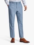 Ted Baker Hydra Linen Slim Fit Trousers, Blue