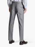 Ted Baker Soft Check Slim Fit Wool Blend Trousers, Grey
