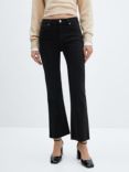 Mango Sienna Cropped Flared Jeans, Open Grey