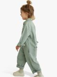 Claude & Co Baby Organic Cotton Milking It Overalls, Sea Green