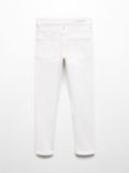Mango Kids' Slim Fit Jeans, White