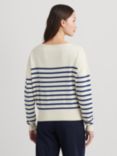 Lauren Ralph Lauren Hainvette Cotton Jumper, Natural/Blue