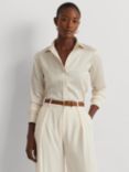 Lauren Ralph Lauren Jamelko Satin Shirt, Cream