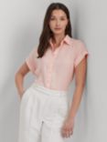 Lauren Ralph Lauren Broono Linen Shirt, Pink
