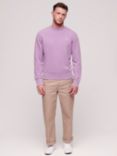 Superdry Vintage Washed Cotton Sweatshirt, Lavender Purple