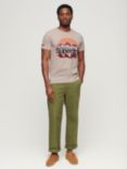 Superdry Great Outdoors Logo T-Shirt, Lavin Beige Marl