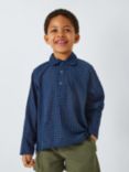 Caramel Kids' Burdock Check Shirt, Navy