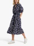 Chinti & Parker Ditsy Floral Midi Dress, Navy/Cream