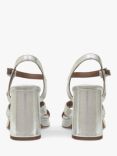 Radley Archer Street Metallic Crossover Platform Heels, Silver