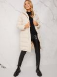 Chi Chi London Padded Puffer Coat, Cream