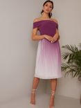 Chi Chi London Ombre Midi Dress, Purple