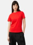 Jigsaw Supima Cotton Crew Neck T-Shirt, Red