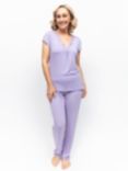 Cyberjammies Lorelei Jersey Pyjama Set, Lilac