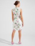 Hobbs Suzanna Cotton Blend Tweed Mini Dress, Ivory/Multi