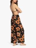 Billabong Sprint Floral Print Beach Trousers, Black Sands