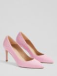 L.K.Bennett Floret Suede Pointed Court Shoes, Pink