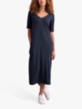 Celtic & Co. Linen Cotton Blend V-Neck Midi Dress