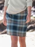 Celtic & Co. The Celt Wool Skirt, Blue Ink Tartan