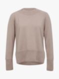 Celtic & Co. Alpaca Organic Cotton Crew Jumper, Taupe