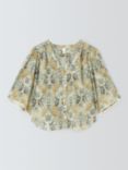 AND/OR Isla Paisley Print Top, Blue/Multi