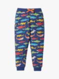 Frugi Kids' Shiver Of Sharks Printed Snug Joggers, Multi