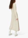 nué notes Wesly Wool Blend Polo Collar Knitted Maxi Dress, Cloud Cream