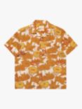 Far Afield Selleck Short Sleeve Shirt, Gold/Multi