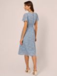 Adrianna Papell Burnout Midi Dress, Dusty Blue