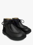 Young Soles Kids' Leather Boomer Wallabee Boots, Black