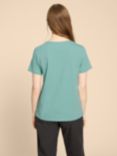 White Stuff Abbie Cotton T-Shirt, Mid Teal