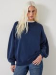 HUSH Quaden Long Sleeve Sweatshirt, Dark Navy