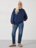 HUSH Quaden Long Sleeve Sweatshirt, Dark Navy