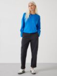 HUSH Fleur Wide Sleeve Wool Blend Jumper, Bright Blue