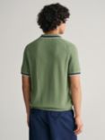 GANT Cotton Pique Short Sleeve Polo Shirt, Green
