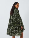 Sister Jane Dream Floral Jacquard Ruffle Mini Dress, Black/Multi, Black/Multi