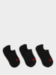 Sweaty Betty No Show Organic Cotton Blend Training Socks, Pack of 3, Black