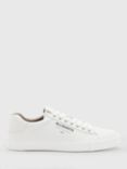 AllSaints Underground Leather Trainers, Triple White