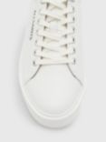 AllSaints Underground Leather Trainers, Triple White