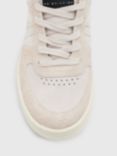 AllSaints Vix Low Top Leather and Suede Trainers, Pale Rose Pink