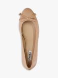 Dune Hollies Leather Block Heel Ballet Pumps