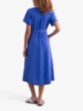 Celtic & Co. Cotton And Linen Button Through Midi Dress, Cobalt