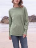 Celtic & Co. Geelong Slouch Crew Neck Jumper, Sage