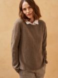 Brora Cashmere Jumper, Walnut