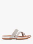 FitFlop Gracie Strappy Toe Post Sandals, Silver