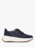 FitFlop F-Mode Leather Trainers, Midnight Navy