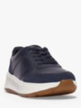 FitFlop F-Mode Leather Trainers, Midnight Navy