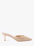 Dune Calisia Stiletto Heel Mules, Rose Gold